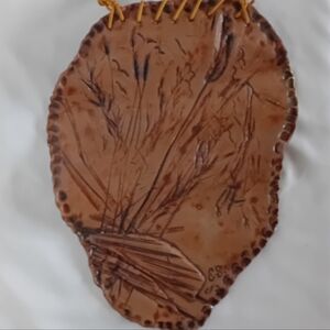 Handcrafted Vintage Ceramic Wall Art Artist Signed - 14.5"×11.5"×  "